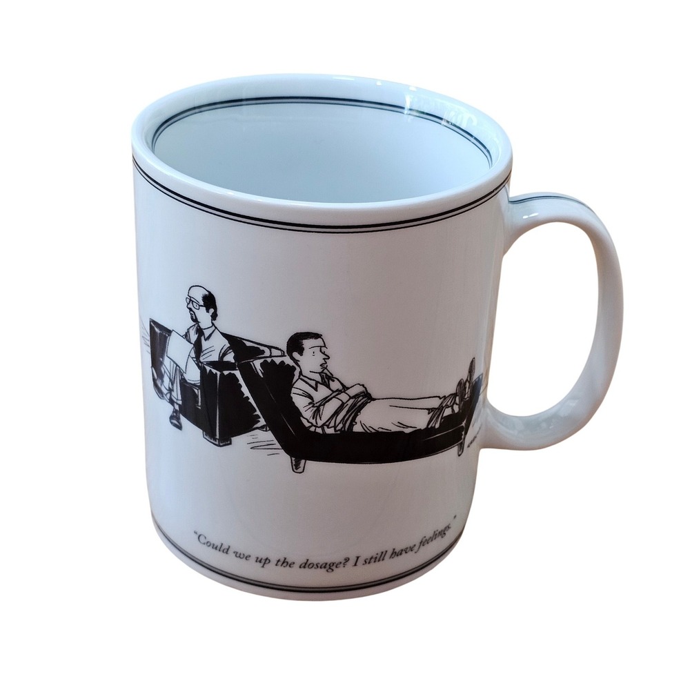 The New Yorker Mug Alex Gregory "Could we up the dosage? I still have feelings."